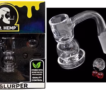 Dr Hemp Premium Quartz Banger Set - Orb Slurper