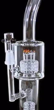 12" Dual Birdcage Reversal Perk 14mm Oil Rig Water Pipe