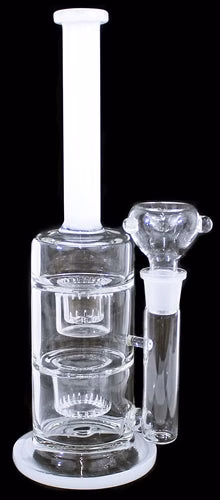 11" Dual Chamber Etched Perk Water Pipe