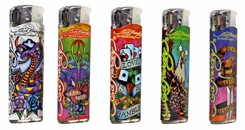 Ed Hardy LED Refillable Tattoo Lighters EH-LT-123