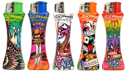 Ed Hardy Curve Refillable Lighters EH-LT-166