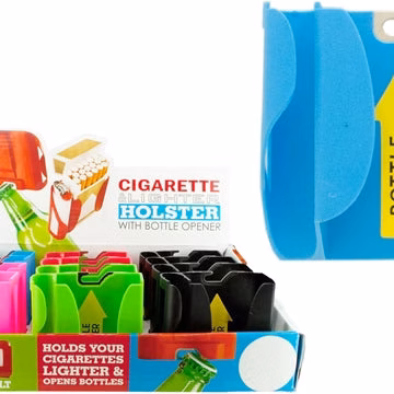 Cigarette and Lighter Holster with Bottle Opener 12pk