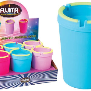 Fujima Jumbo Glow in the Dark Self Extinguishing Cup Holder Ashtray 6pk