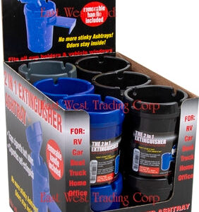 Self Extinguishing 2 In 1 Cup Holder Ashtray 12pk