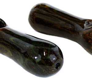 2ct 5" Emerald Frit Inside Swirl Hand Pipe