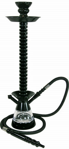 24" Espresso Tall 1 Hose Hookah With Case