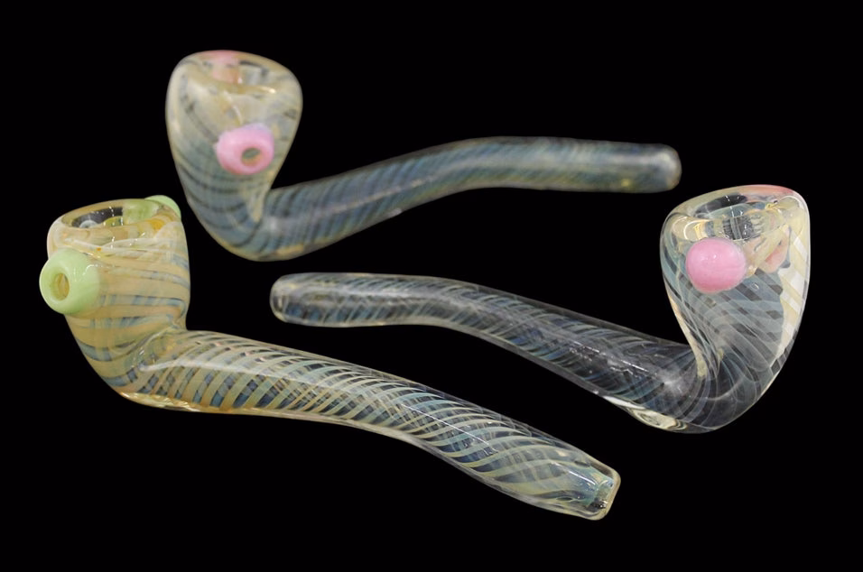 4ct 5" Essential Fuming Spiral Art Sherlock Hand Pipe