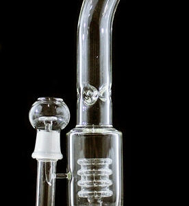 12" Oil Dome Etched Tire Perk Bubbler