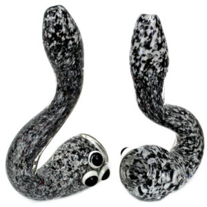 2ct 5" Eye Marble Frit Art Sherlock Stand Hand Pipe