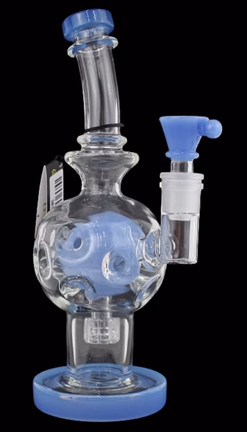 9" Fab Egg Color Rim Curve Water Pipe