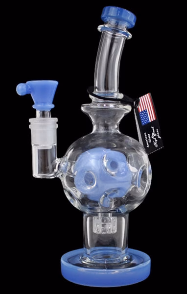 9" Fab Egg Color Rim Curve Water Pipe