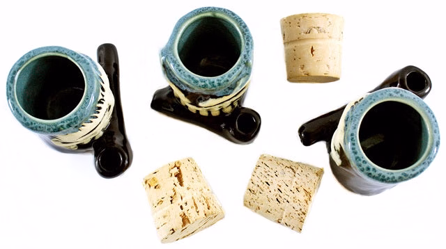 3" Ceramic Face Shot Stash Pipe