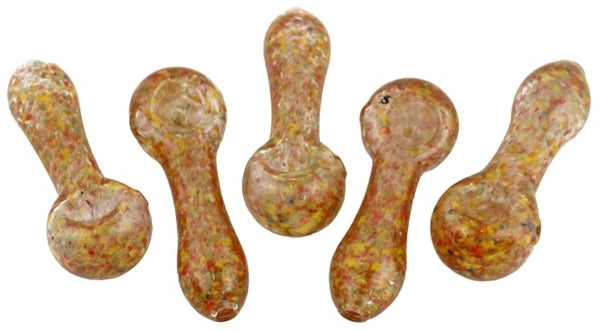 10ct 3" Flaming Frit Spoon Hand Pipe Assortment