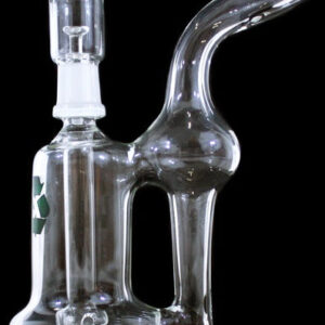 8" Flatmouth Showerhead Recycler 14mm Oil Rig Bubbler