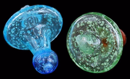 10ct Frit Color Art Top Airflow UFO Carb Cap Assortment