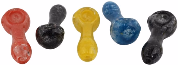 10ct 3" Frit Color Art Spoon Hand Pipe - Image 4