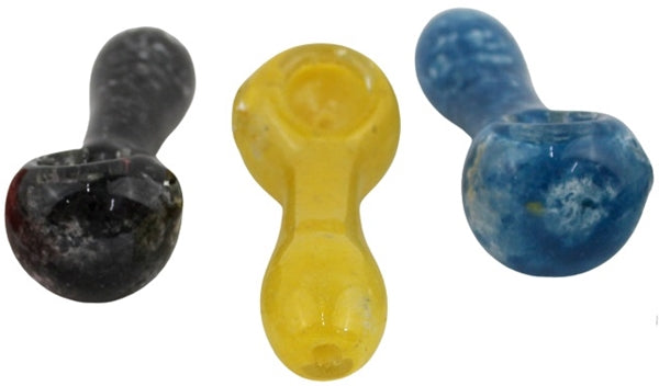 10ct 3" Frit Color Art Spoon Hand Pipe