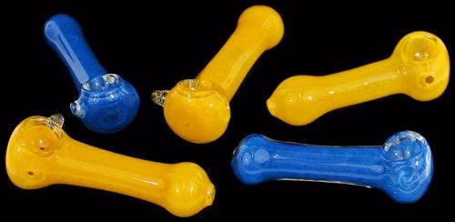 6ct 4" Frit Color Marble Spoon Assortment