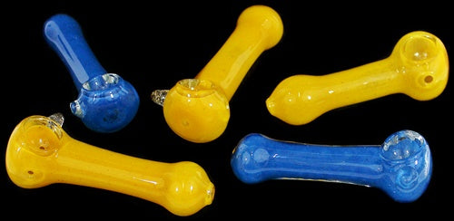 6ct 4" Frit Color Marble Spoon Assortment