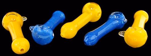 6ct 4" Frit Color Marble Spoon Assortment