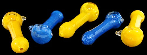 6ct 4" Frit Color Marble Spoon Assortment