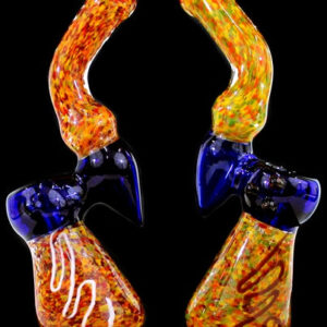 2ct 8" Frit Tube Color Bowl Bubbler