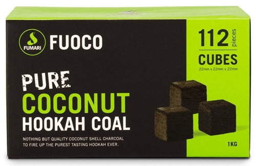 Fumari Fuoco Coconut Hookah Charcoal - 1kg 112 Pieces