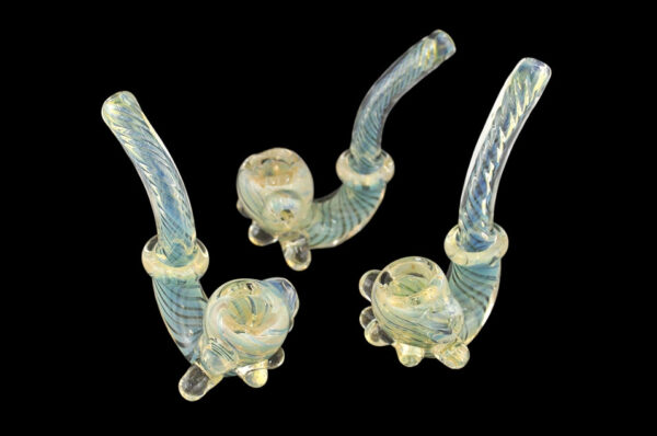 3ct 5" Marble Grip Fuming Sherlock Hand Pipe