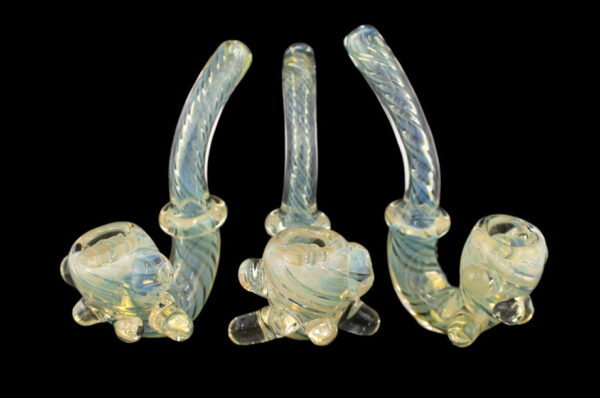 3ct 5" Marble Grip Fuming Sherlock Hand Pipe - Image 3