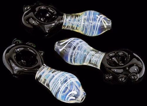 4ct 5" Fuming Tube Color Head Art Hand Pipe - Image 4