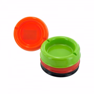 6ct Round Plastic Ashtray