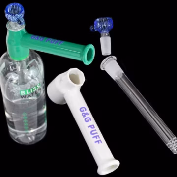 GG Puff Glass On Glass Portable Travel Water Pipe Bottle Converter