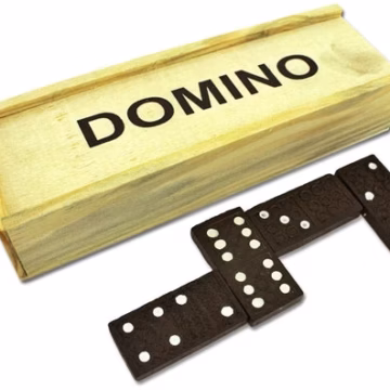 10ct Domino Set in Wooden Box