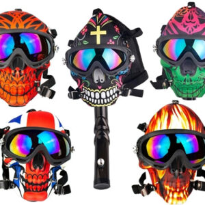 Skull Gas Mask with Acrylic Water Pipe