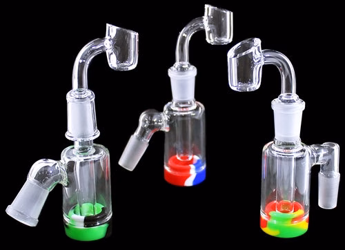 Glass Silicone 3pc Oil Reclaim Collector Ash Catcher