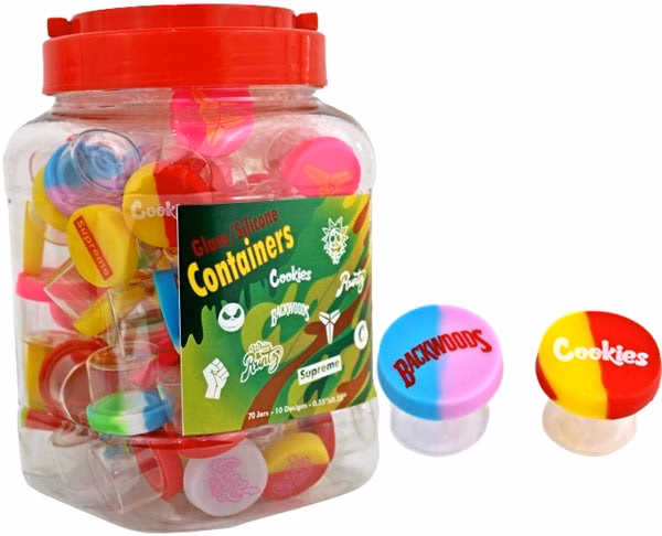 Cookies x Backwoods Etc Glass Jar Silicone Top 70pk Tub - Regular Style