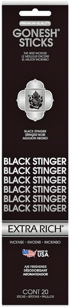 12ct Gonesh Extra Rich Stick - Black Stinger