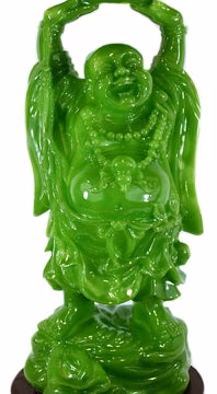 31" Green Hands Up Buddha #2