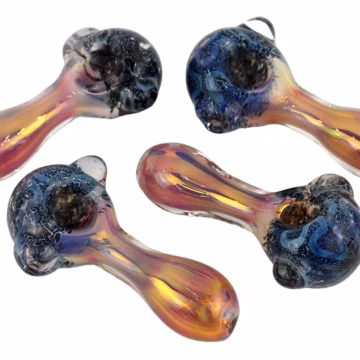 4ct 4" Fumed Marble Frit Hand Pipe
