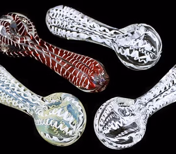 4ct 4" Heavy Rope Swirl Hand Pipe