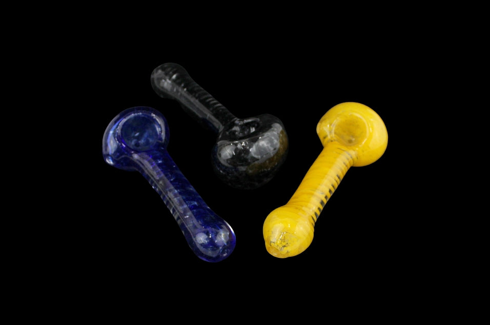 4ct 4" Helix Color Art Spoon Hand Pipe