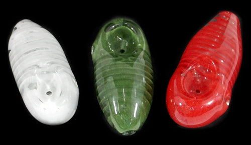 2ct 3.5" Helix Frit Color Art Stoney Hand Pipe