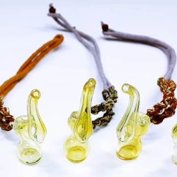 4ct 3" Hemp Necklace Sherlock Hand Pipe