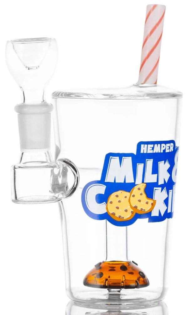 6" Milk and Cookies Water Pipe - Image 2