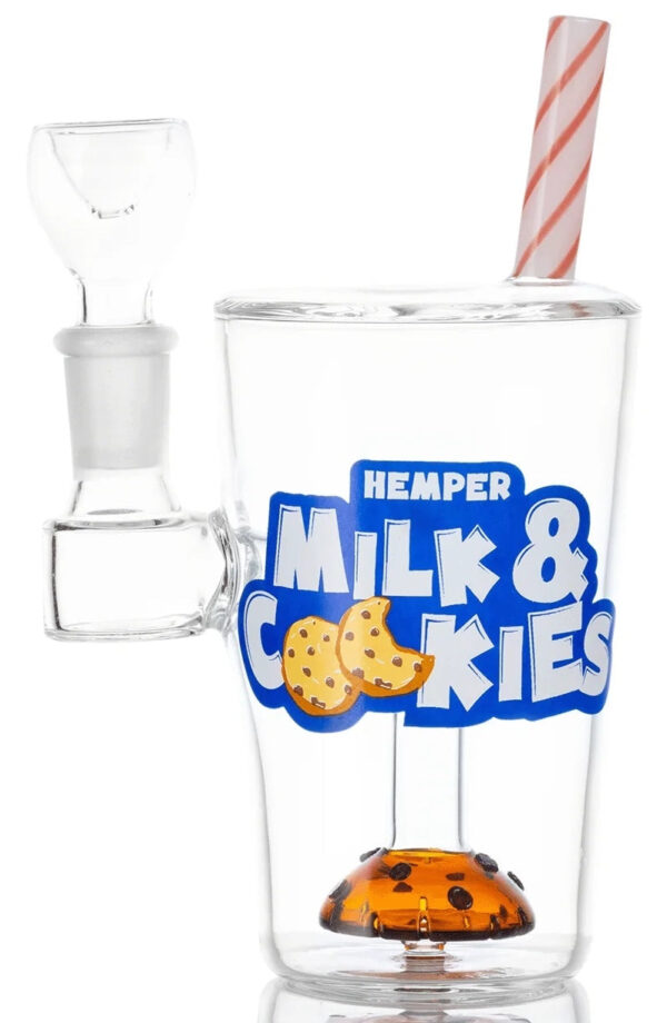 6" Milk and Cookies Water Pipe - Image 4