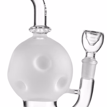 7" Moon Inline Sand Blasted Water Pipe