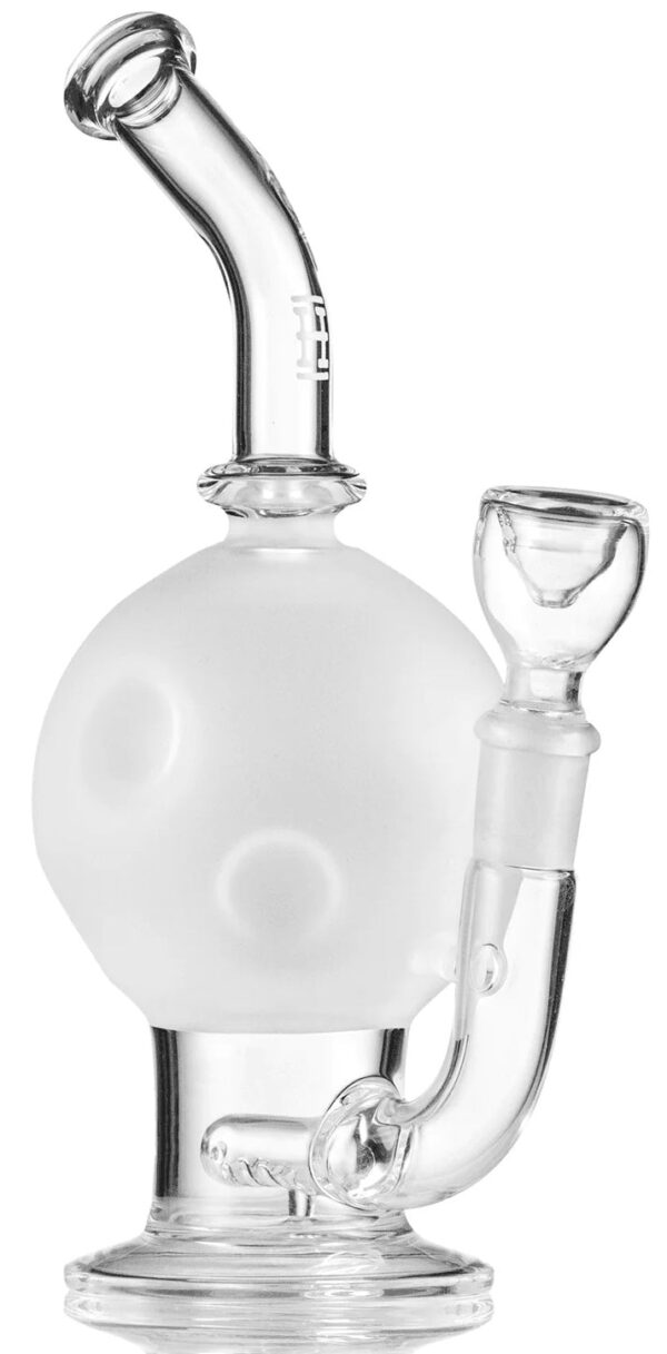 7" Moon Inline Sand Blasted Water Pipe - Image 3