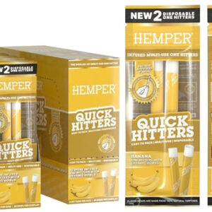 Hemper Quick Hitters - Multi-Use Disposable One Hitters 20pk - Banana