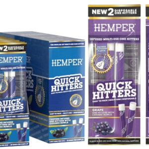 Hemper Quick Hitters - Multi-Use Disposable One Hitters 20pk - Blueberry