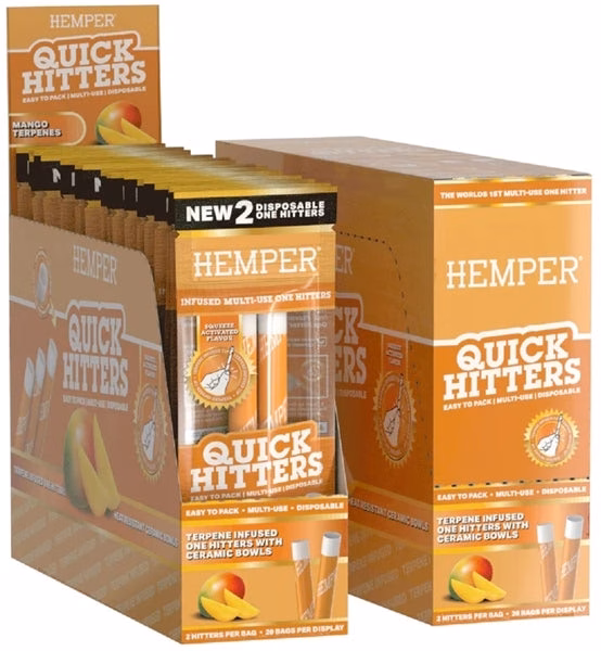 Hemper Quick Hitters - Multi-Use Disposable One Hitters 20pk - Mango - Image 4